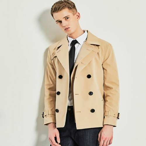 mens short trench jacket